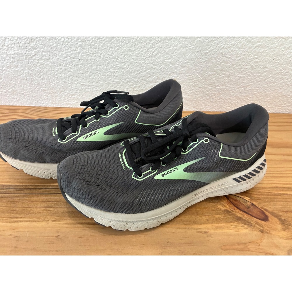 Brooks Transcend 7 1203191B082 Gray/Green Running Shoes Sneakers - Women's 9.5